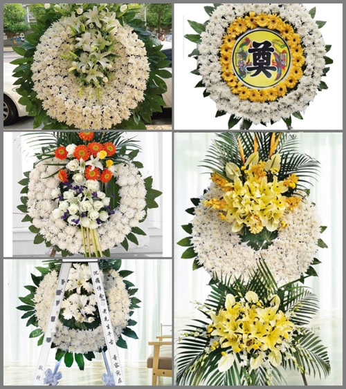 四川成都崇州市集贤乡梁景村花圈速递
