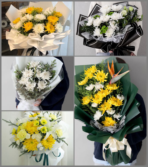 四川成都崇州市集贤乡梁景村白事花束代送